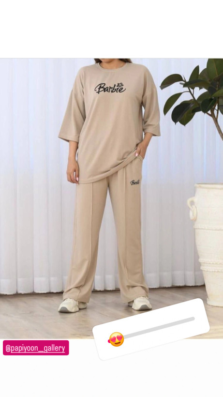 ست بلوز و شلوار لانگ barbie